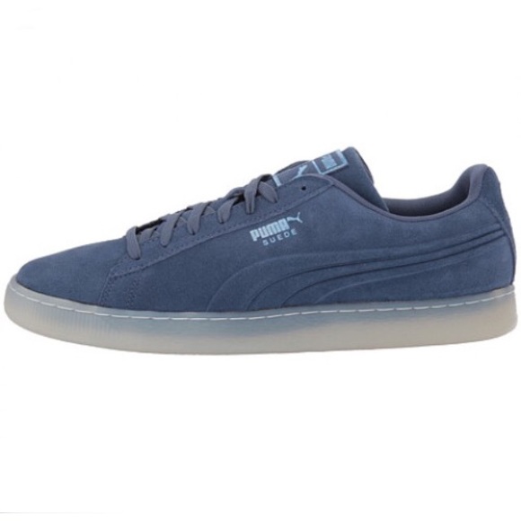 PUMA SUEDE ICE FOIL INDIGO SNEAKERS - Picture 2 of 6